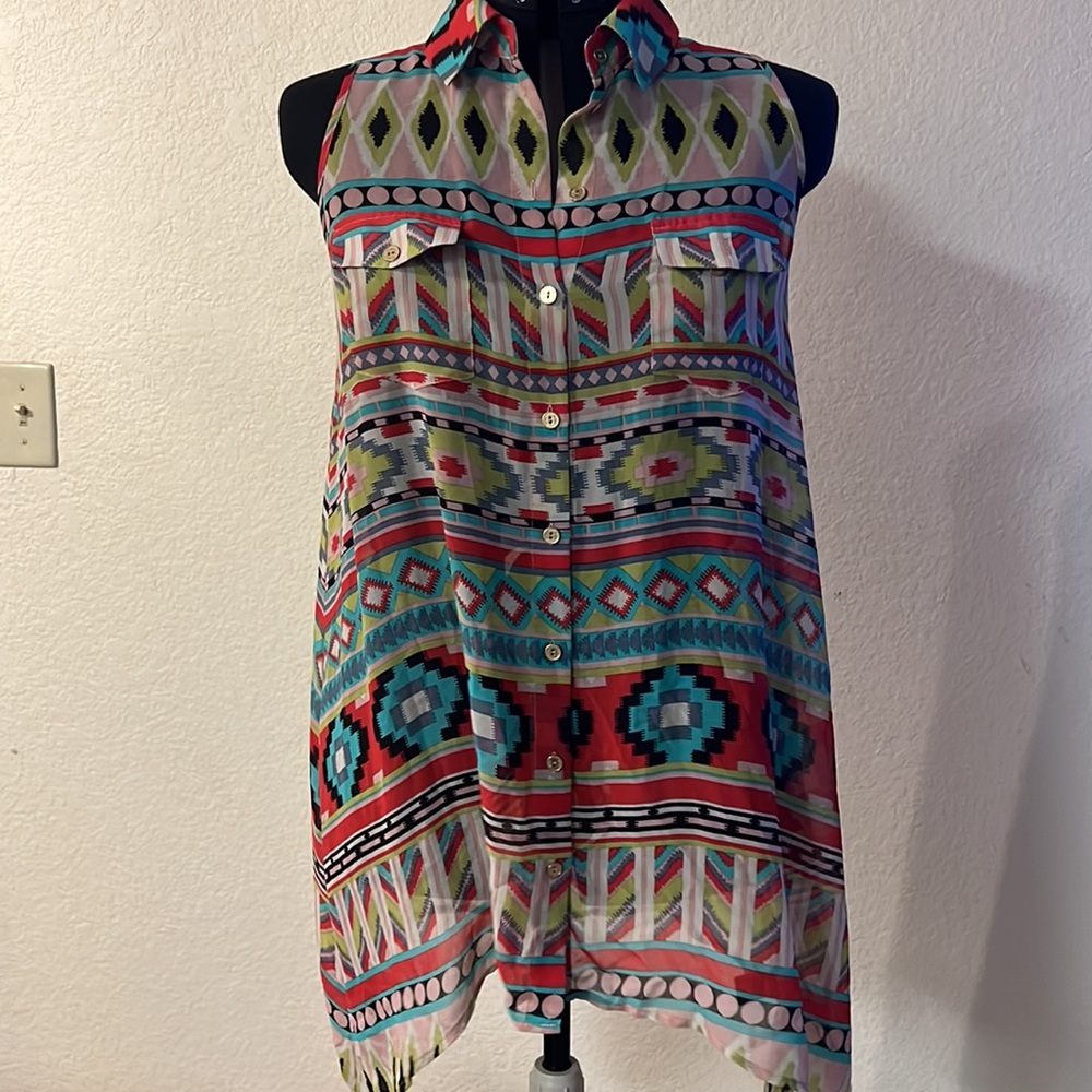 BCBGMAXAZRIA AzTec multicolored Tunic